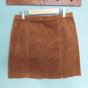 Corduroy miniskirt, size small